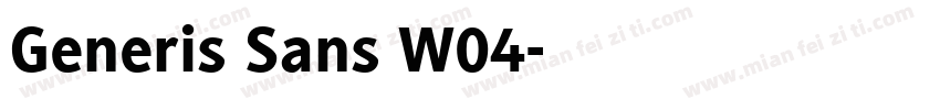 Generis Sans W04字体转换
